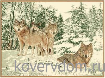 Ковер Фауна 142-01  Волки Ковер Фауна 142-01  Волки
