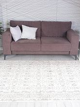 Ковер из Турции серый LILY 5258B S.WHITE / P.CREAM