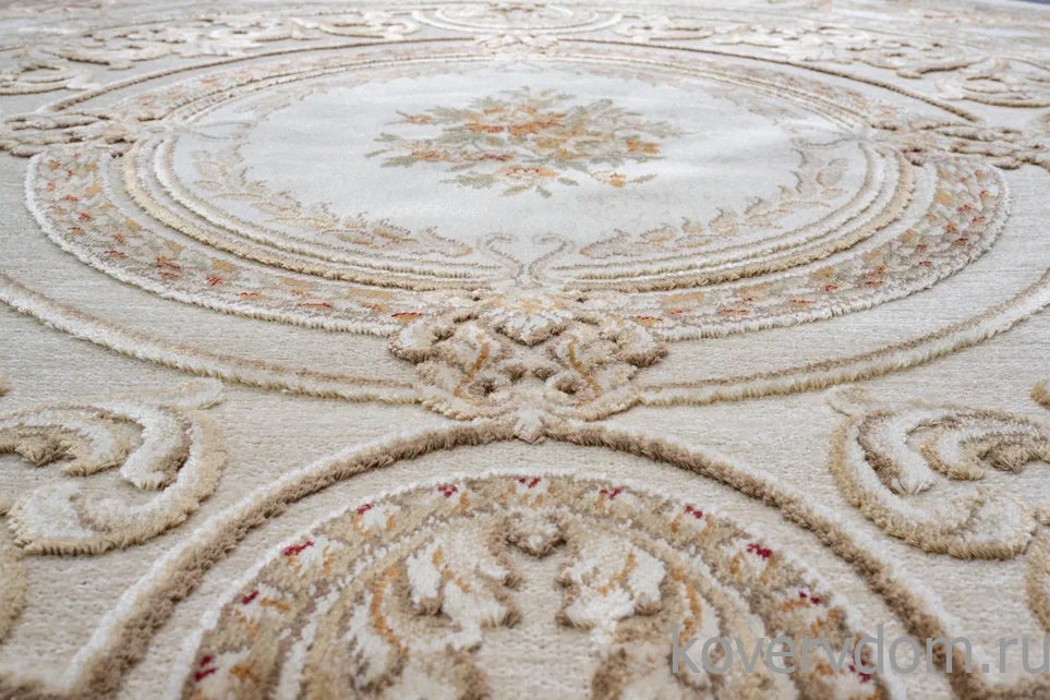 Рельефный ковер из вискозы GENOVA 38028 6262 60 КРУГ