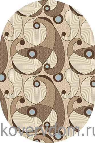 Ковер MEGA CARVING 8435 CREAM Овал Ковер MEGA CARVING 8435 CREAM Овал
