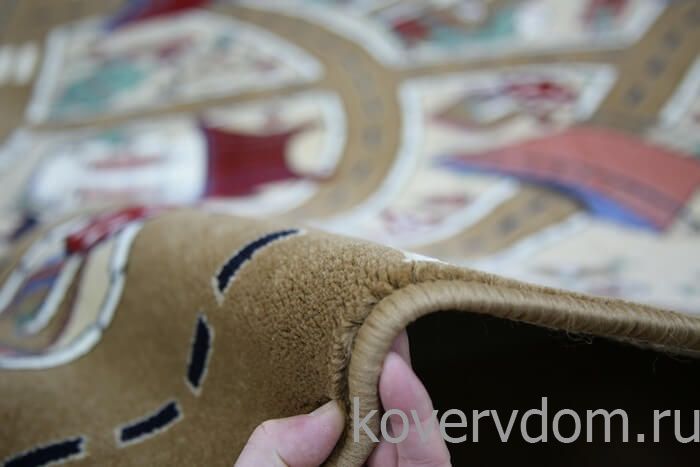 Детский ковер Веселые дорожки светло-коричневый 