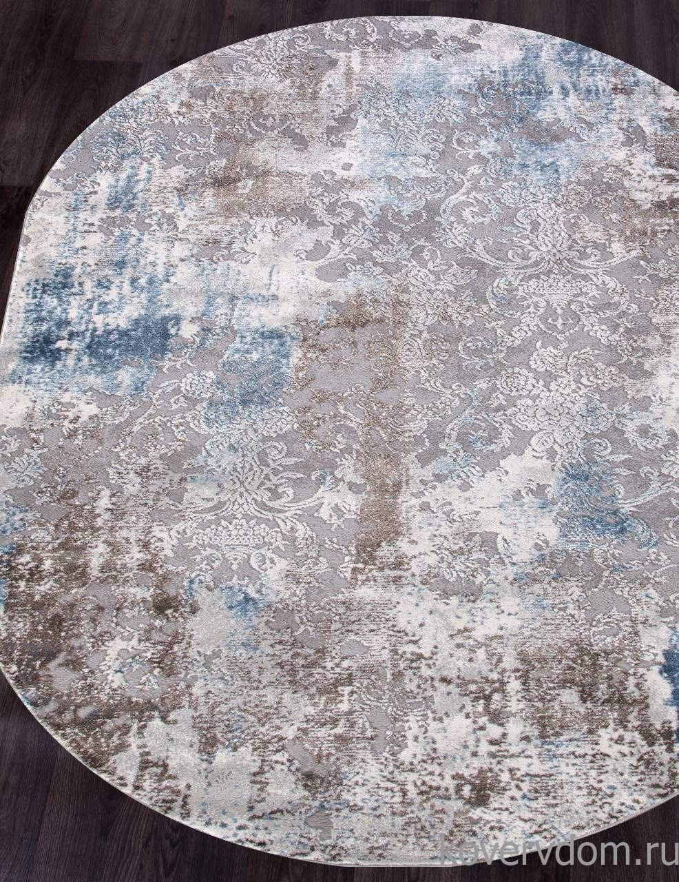 Ковер ARMINA 03853A BLUE / BLUE Овал