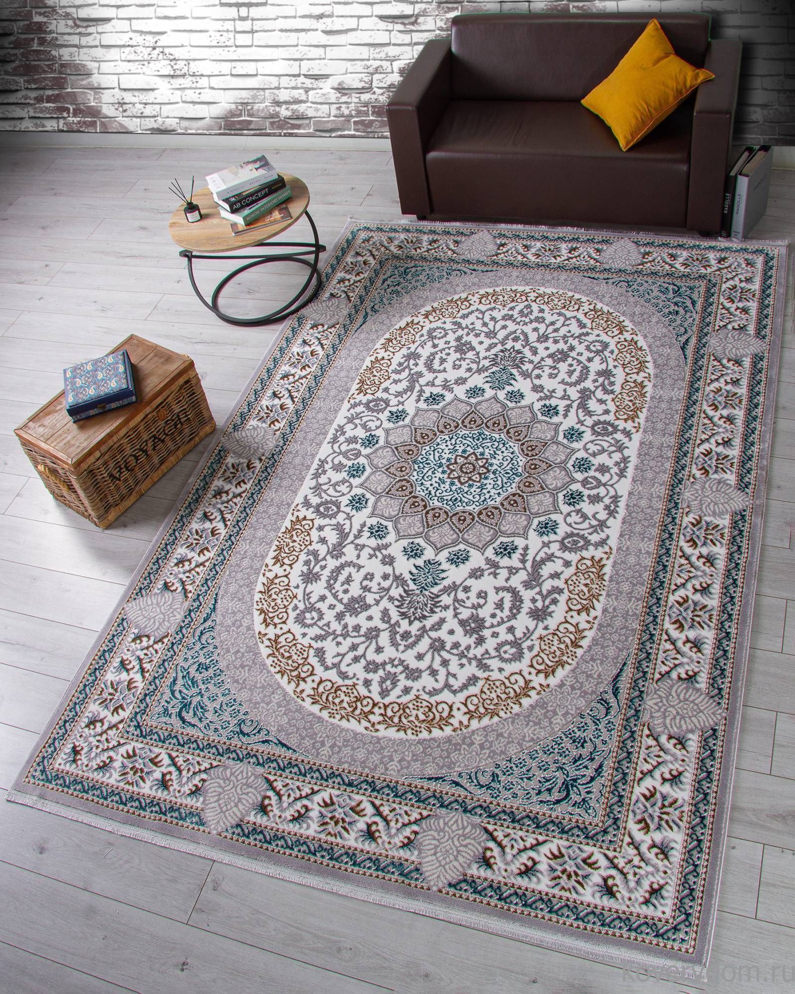 Ковер HALIF F638 GREEN-BLUE