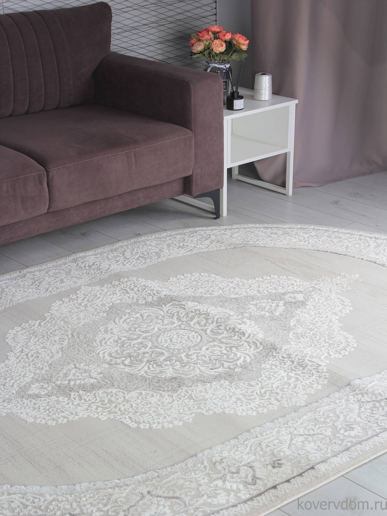 Ковер LUCCI P156A L.GRAY / L.GRAY Овал