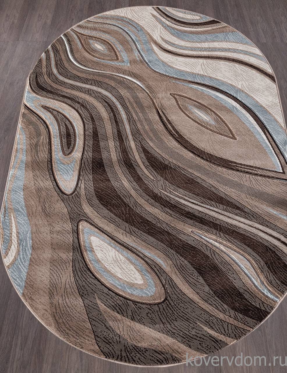 Ковер MEGA CARVING 1385 BEIGE Овал Ковер MEGA CARVING 1385 BEIGE Овал