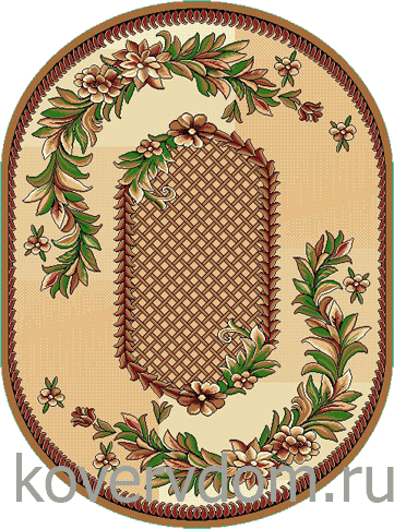 Ковер Агат 101-01 ОВАЛ 