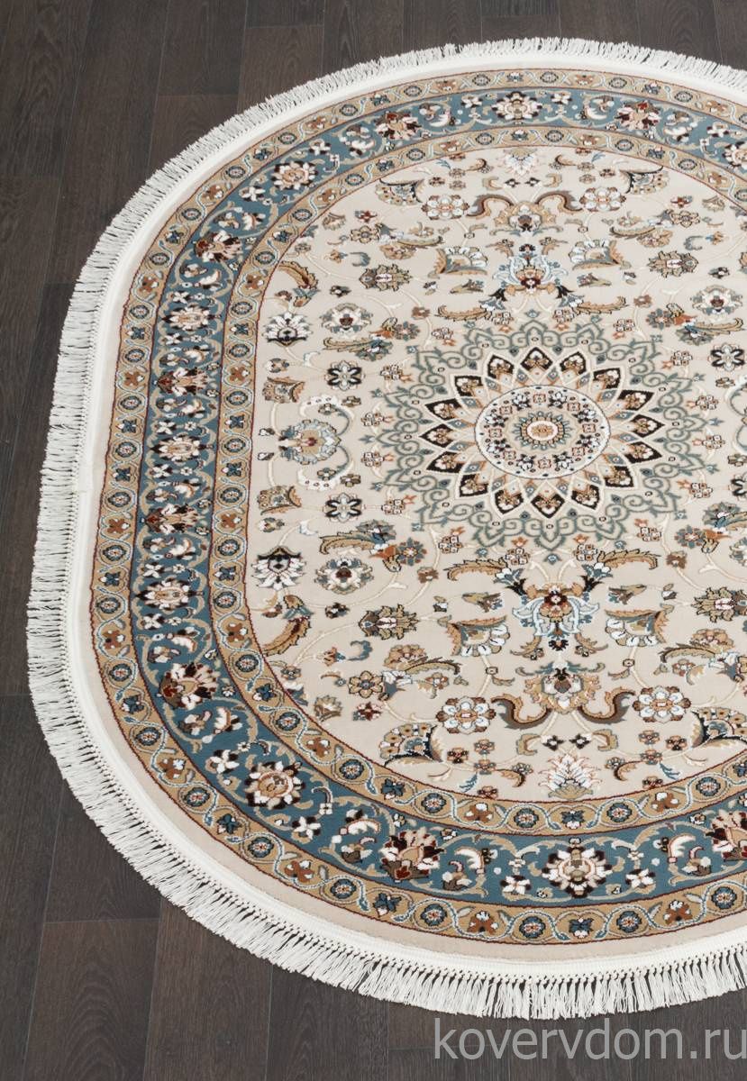 Ковер SHAHREZA d210 CREAM-BLUE Овал Ковер SHAHREZA d210 CREAM-BLUE Овал