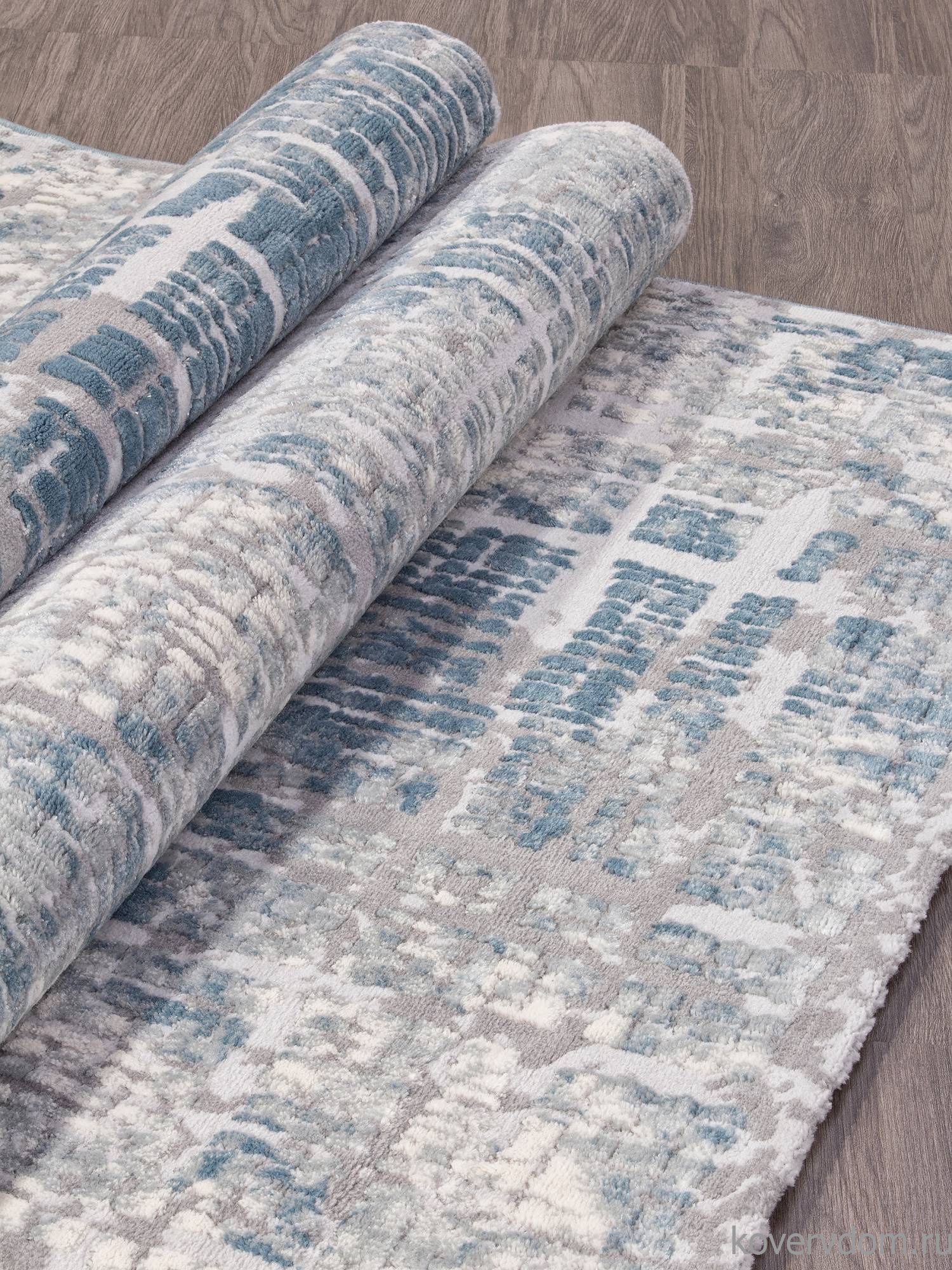 Ковер Valentino V128A D.GREY SHRINK / L.BLUE HEATSET