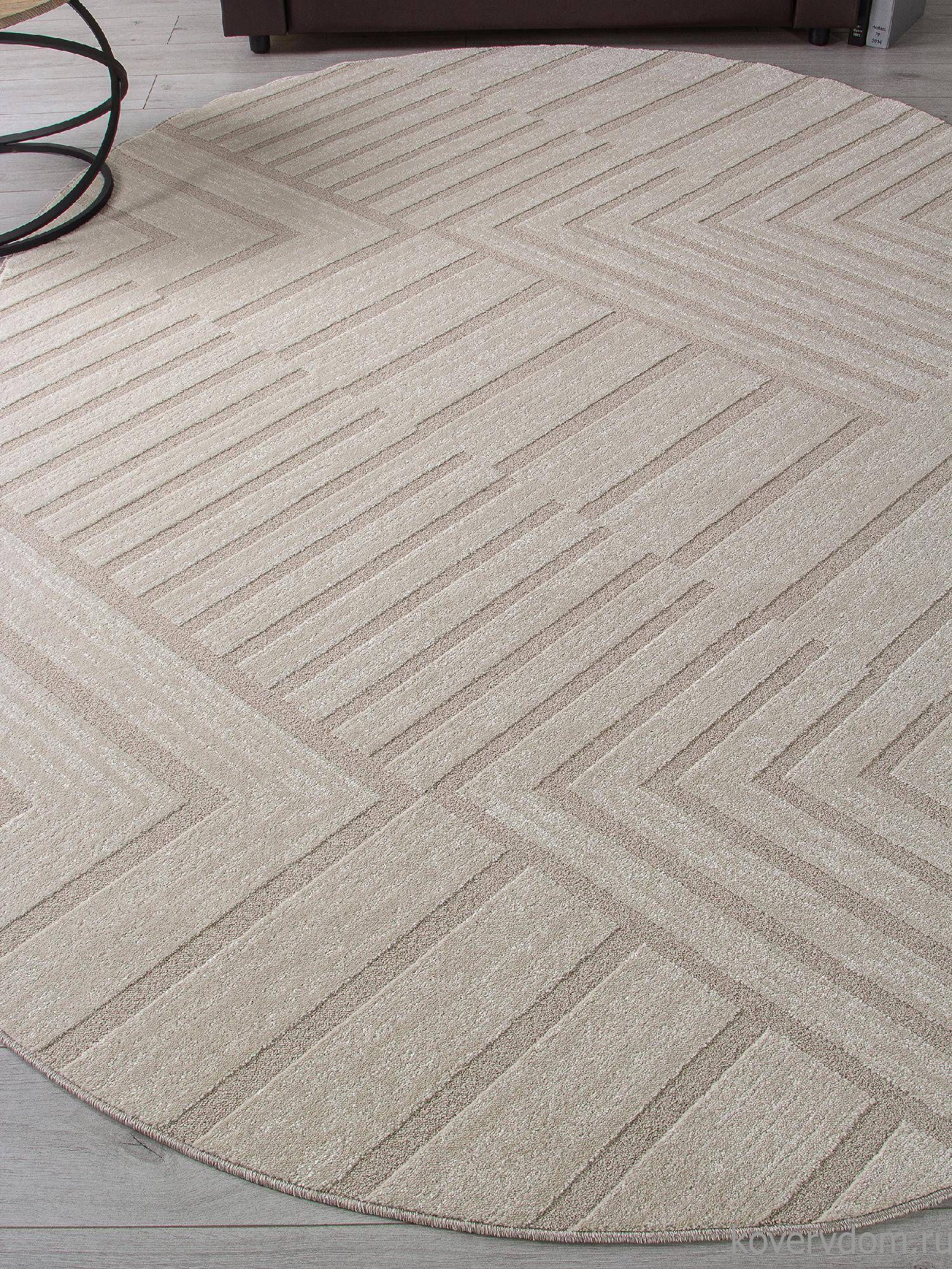Ковер DIOS F438 LIGHT CREAM Овал