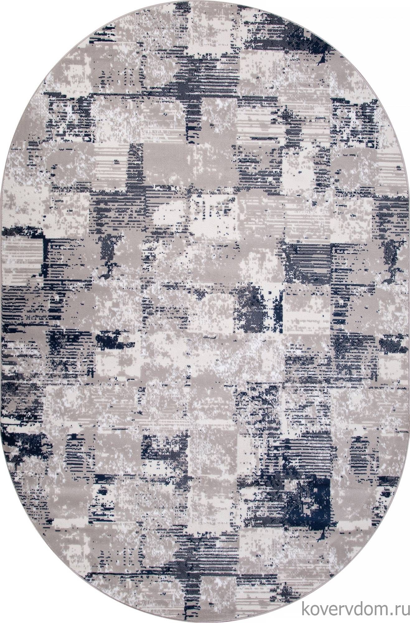 Ковер RICHI 8673 GRAY-BLUE Овал Ковер RICHI 8673 GRAY-BLUE Овал