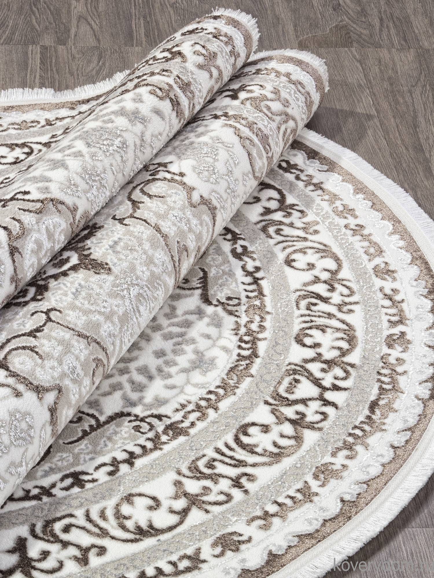 Ковер ALFANI Q011A BROWN FDY/CREAM SHRINK Овал Ковер ALFANI Q011A BROWN FDY/CREAM SHRINK Овал