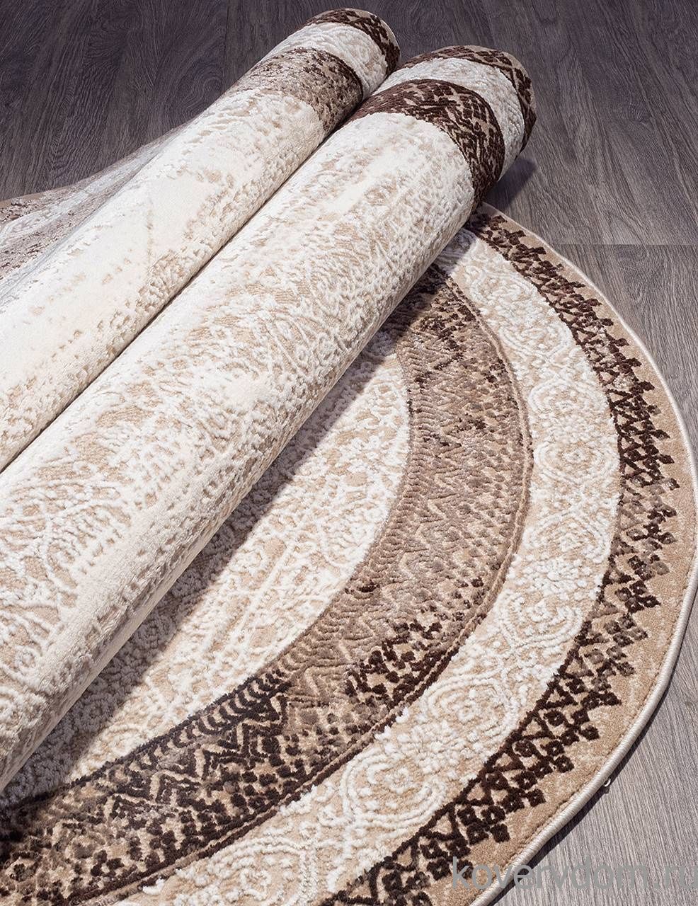 Ковер ARMINA 04041B DARK BROWN / ТЕМНО-КОРИЧНЕВЫЙ Овал