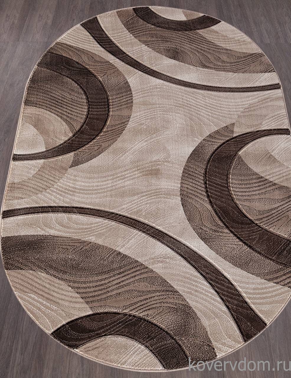 Ковер MEGA CARVING 4783 BEIGE Овал Ковер MEGA CARVING 4783 BEIGE Овал