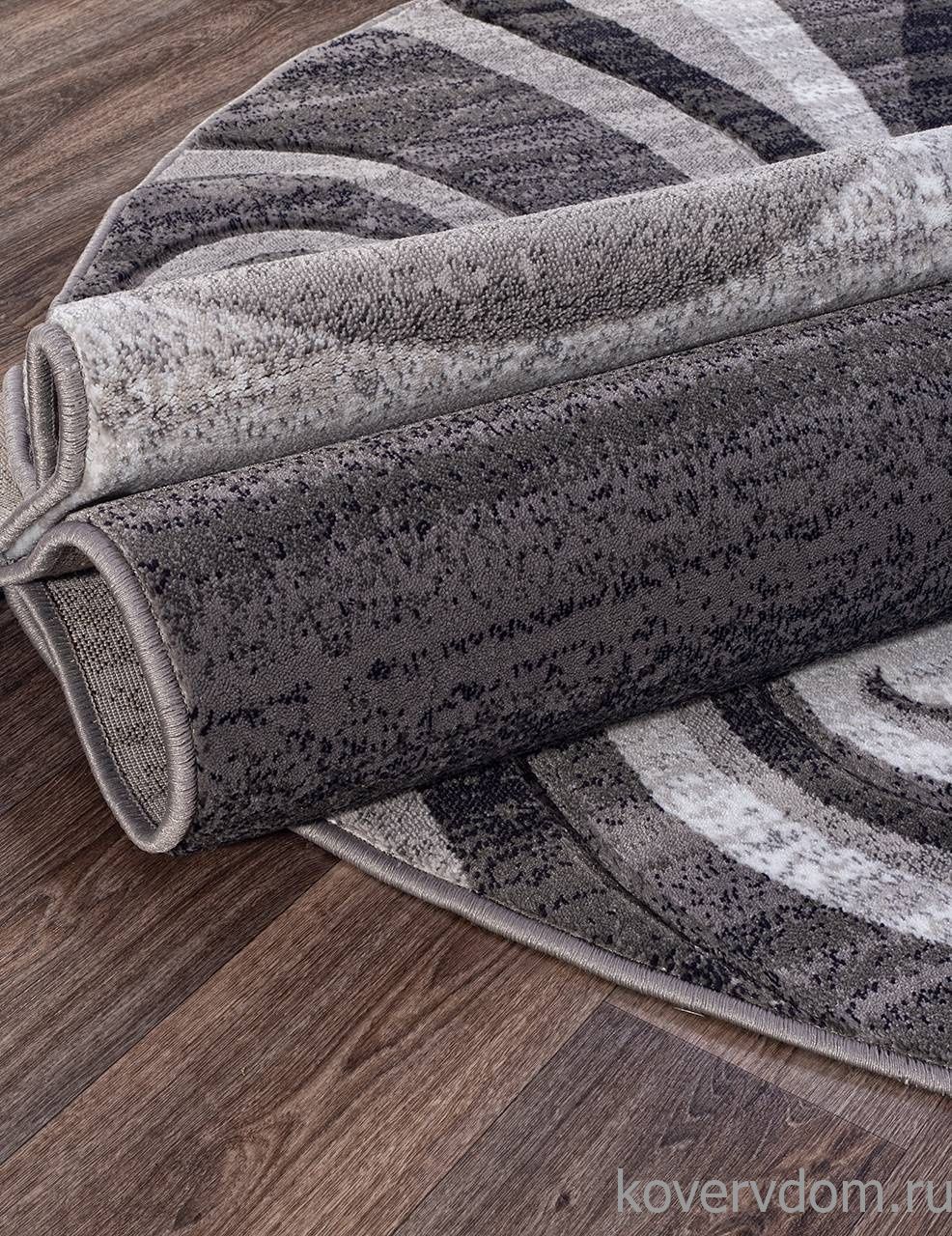 Ковер MEGA CARVING d263 GRAY Овал Ковер MEGA CARVING d263 GRAY Овал