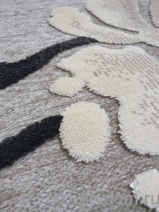 Рельефный ковер из вискозы GENOVA Цветы 38070 6535 90 КРУГ Рельефный ковер из вискозы GENOVA Цветы 38070 6535 90 КРУГ