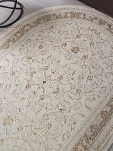 Овальный ковер бежевый ZARINA M101B CREAM / CREAM Овал
