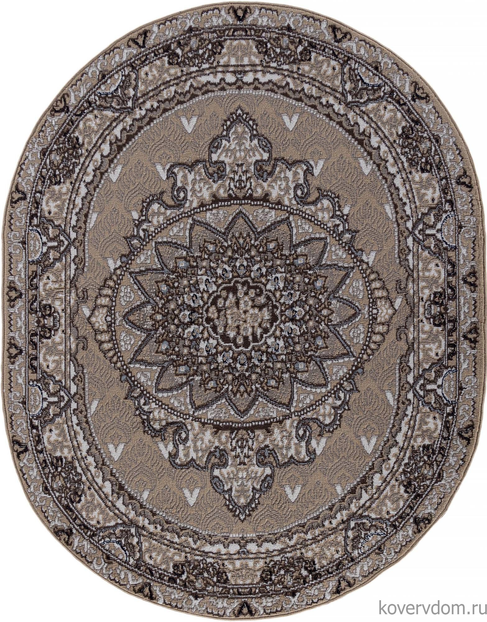 Ковер PRAGA 06021A TOZ GRI / TOZ GRI Овал