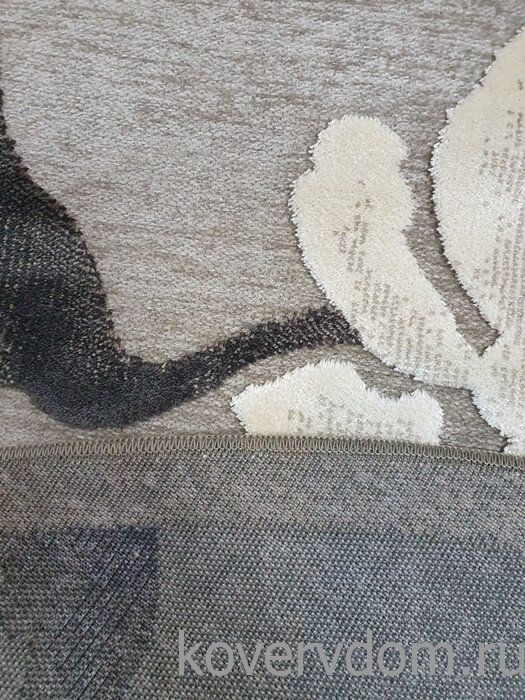 Рельефный ковер из вискозы GENOVA Цветы 38070 6535 90 КРУГ Рельефный ковер из вискозы GENOVA Цветы 38070 6535 90 КРУГ