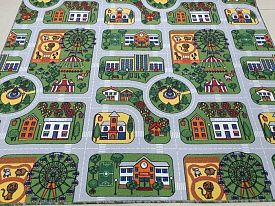 Детский ковер в детский сад-палас с дорогами ECOPOLIS-A