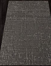 Овальный ковер-циновка KAIR S136 BLACK-GRAY