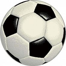 Пушистый ковер для детей Футбольный Мяч MANGO 11198-190 круг