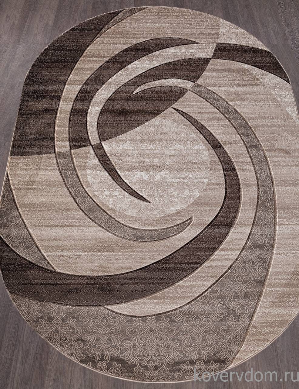 Ковер MEGA CARVING D264 BEIGE Овал Ковер MEGA CARVING D264 BEIGE Овал
